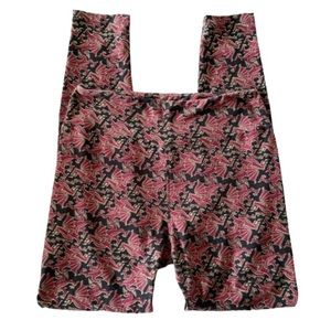 LuLaRoe Red & Black Game Of Thrones Dragon Leggings